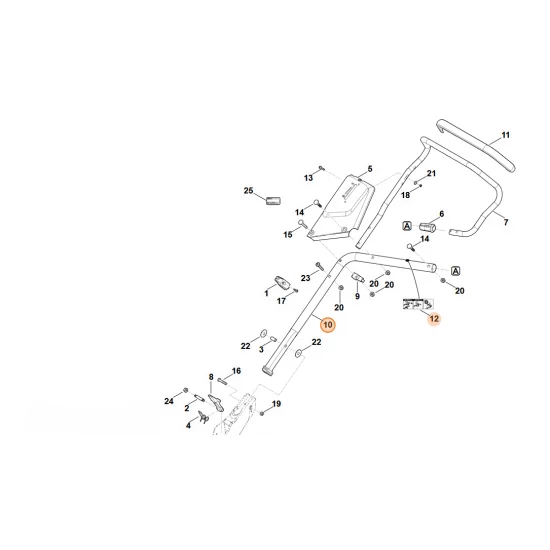 Stihl  Dolna część uchwytu kierującego 6364 780 2890